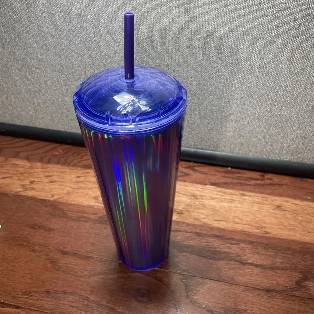 Starbucks Iridescent Kaleidoscope Dome Tumbler 24oz Purple
